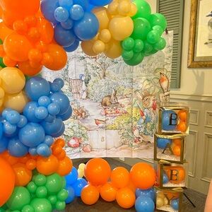 Peter Rabbit party backdrop